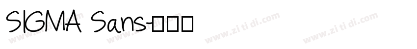 SIGMA Sans字体转换